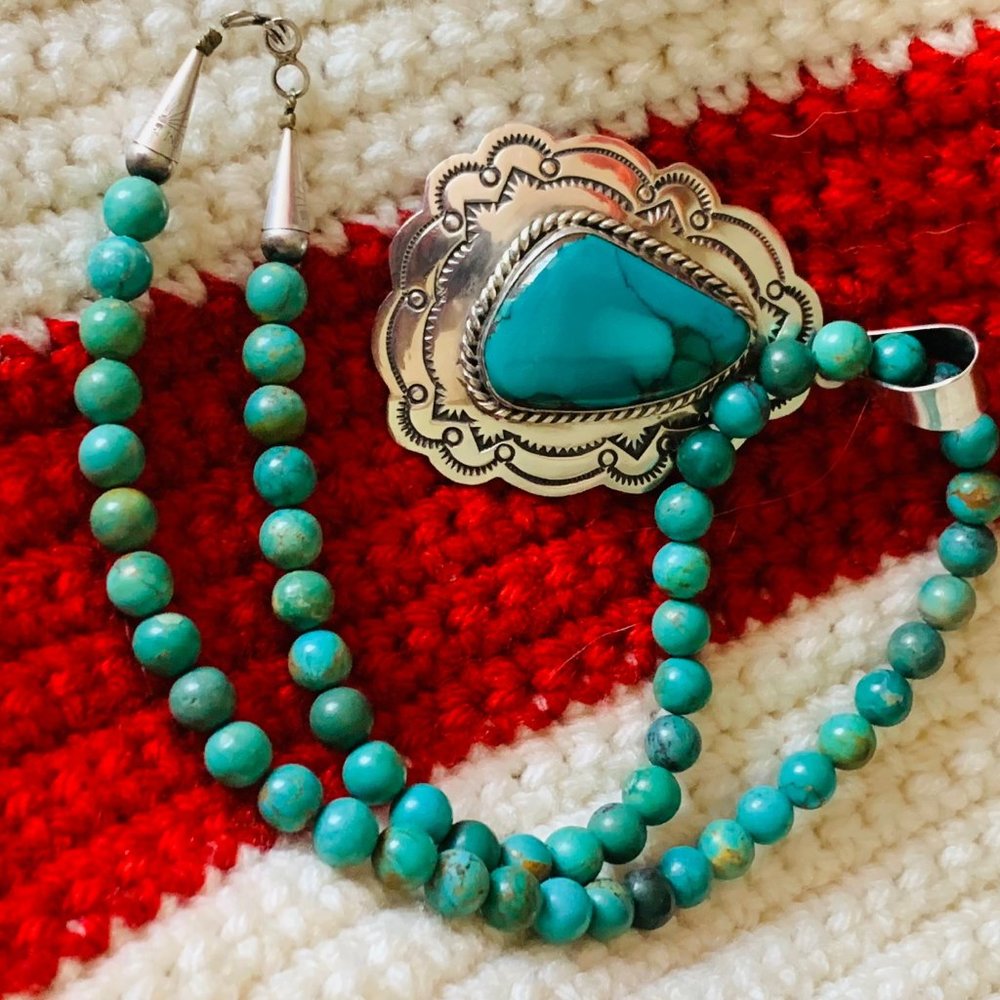 Gorgeous Large Turquoise Necklace
